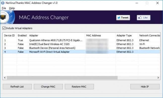 Mac address changer windows 10 download free